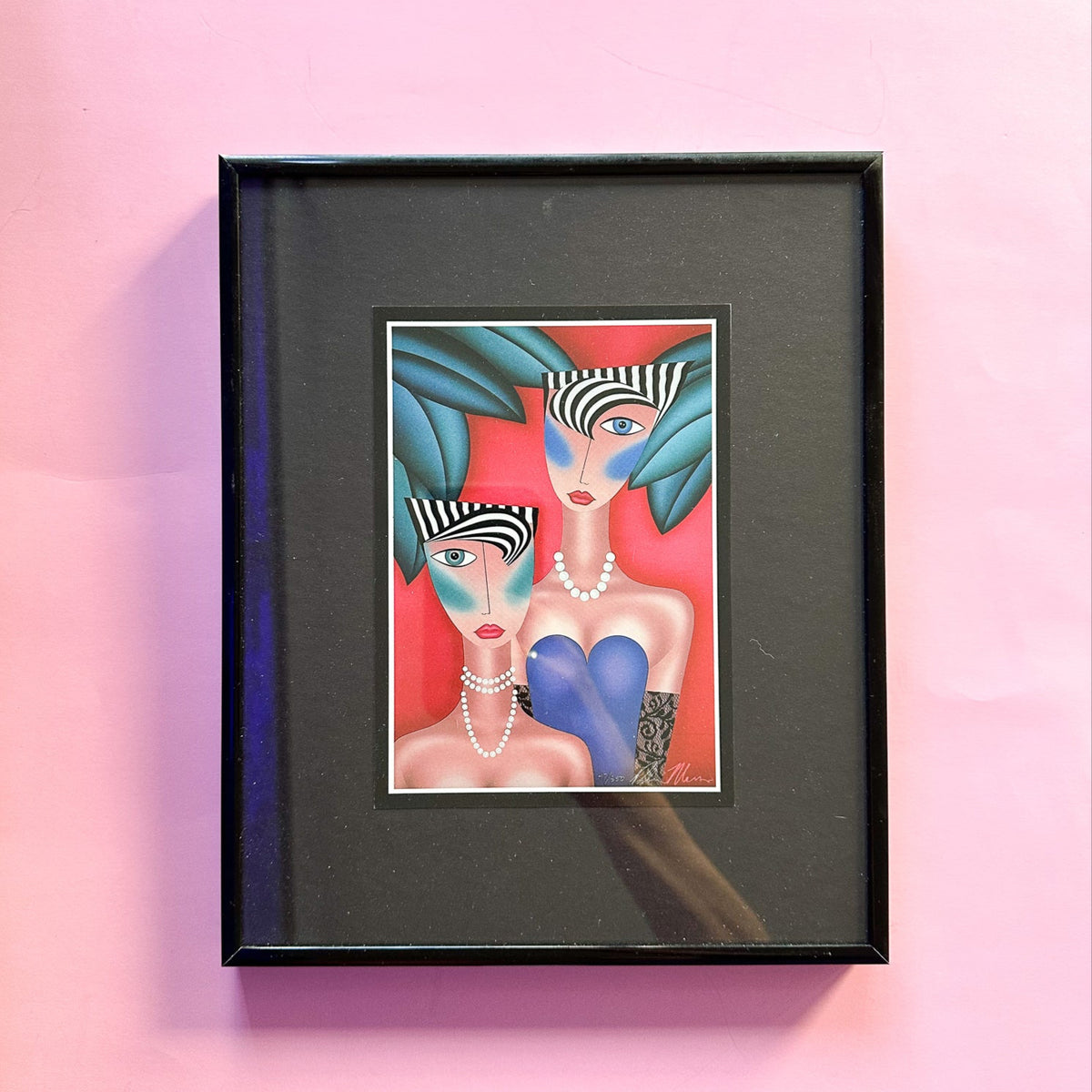 ロビン・モリス限定版　リトグラフ　At The　Cat Club　本物 Vintage Robin Morris At The Cat Club Signed Lithograph – NOSTALGIC