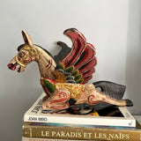 Vintage Balinese Pegasus Folk Art Wood Mobile