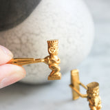 Vintage Trader Vic's Tiki Cuff Links