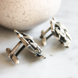 Vintage Unicorn Cufflinks Tie Clip Set