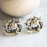 Vintage Unicorn Cufflinks Tie Clip Set