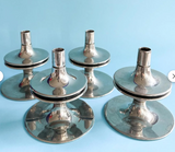 Vintage Fritz Nagel Chrome Stackable Candle Holders