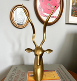 Vintage Brass Kudu Antelope Statue by Karl Springer