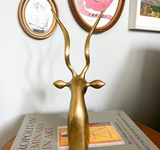 Vintage Brass Kudu Antelope Statue by Karl Springer
