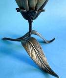 Vintage Brass Lotus Flower Ashtray