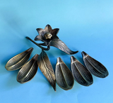 Vintage Brass Lotus Flower Ashtray