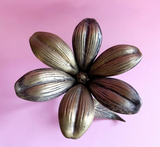 Vintage Brass Lotus Flower Ashtray