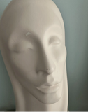 Vintage Woman Head Mannequin Sculpture Statue