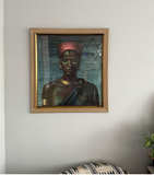 Vintage Vladimir Tretchikoff Zulu Girl Framed Wall Art