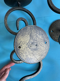Vintage Wrought Iron Spiral Wall Candle Sconces