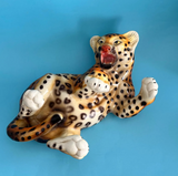 Vintage Italian Cheetah Sculpture Statue