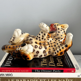 Vintage Italian Cheetah Sculpture Statue