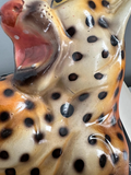 Vintage Italian Cheetah Sculpture Statue