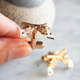 Vintage Swank Six Shooter Cufflinks Tie Clip Set