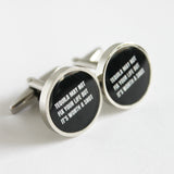 Tequila May Not Fix Your Life But It's Worth a Shot Cufflinks