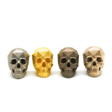 24k Gold Plated Skull Lapel Pin