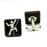 Rock Climbing Cufflinks