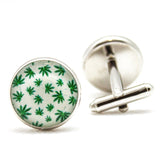 Marijuana Leaves Cufflinks