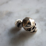 Antique Finish Sterling Silver Skull Cufflinks