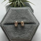 Skull 14k Rose Gold Earrings