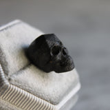 Geometrical Skull Black Steel Lapel Pin