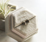 Skull Sterling Silver Antique Finish Earrings