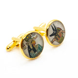 Egypt Pharaoh and Anubis Cufflinks