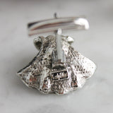 Vintage Judy Lee Sea Shell Pearl Cufflinks