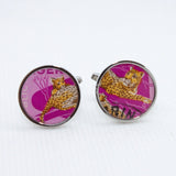 Nigeria Leopard Postage Stamp Cufflinks