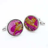 Nigeria Leopard Postage Stamp Cufflinks