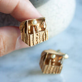 Vintage Hickok Treasure Chest Cufflinks