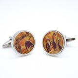 Nigeria Giraffe Postage Stamp Cufflinks
