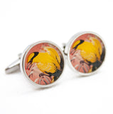 Malaysia Postage Stamp Bird Cufflinks
