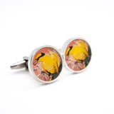 Malaysia Postage Stamp Bird Cufflinks