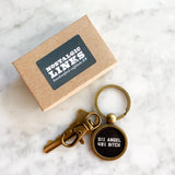 51 Percent Angel 49 Percent Bitch Keychain