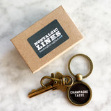 Champagne Taste Key Ring