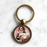 Wine Diva Keychain