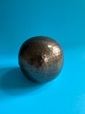 Vintage Hammered Globe Modernist Ashtray