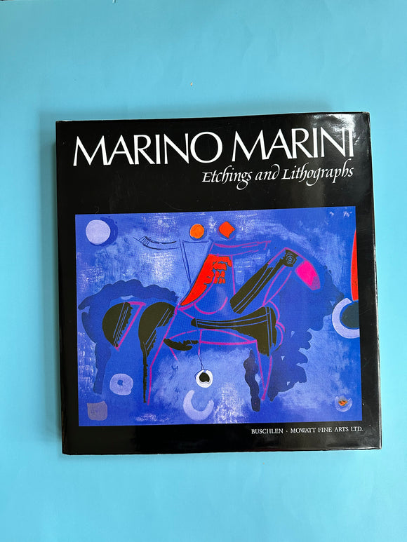 Vintage Marino Marini Etchings and Lithographs Book
