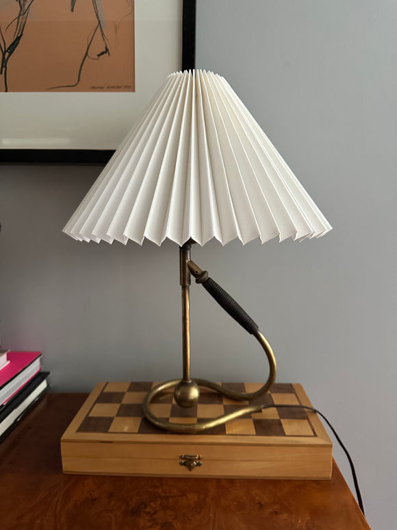 Original Vintage Le Klint 306 Brass Table Lamp by Kaare Klint