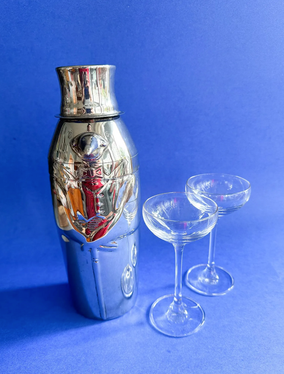 Vintage Towle Penguin Tuxedo Silverplated Cocktail Shaker