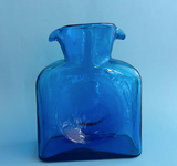 Vintage Blenko 384 Azure Blue Water Carafe