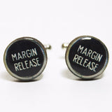 Margin Release Typewriter Key Cufflinks