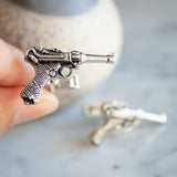 Vintage Swank Luger Pistol Cufflinks