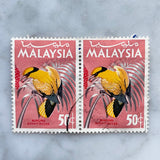 Malaysia Postage Stamp Bird Cufflinks