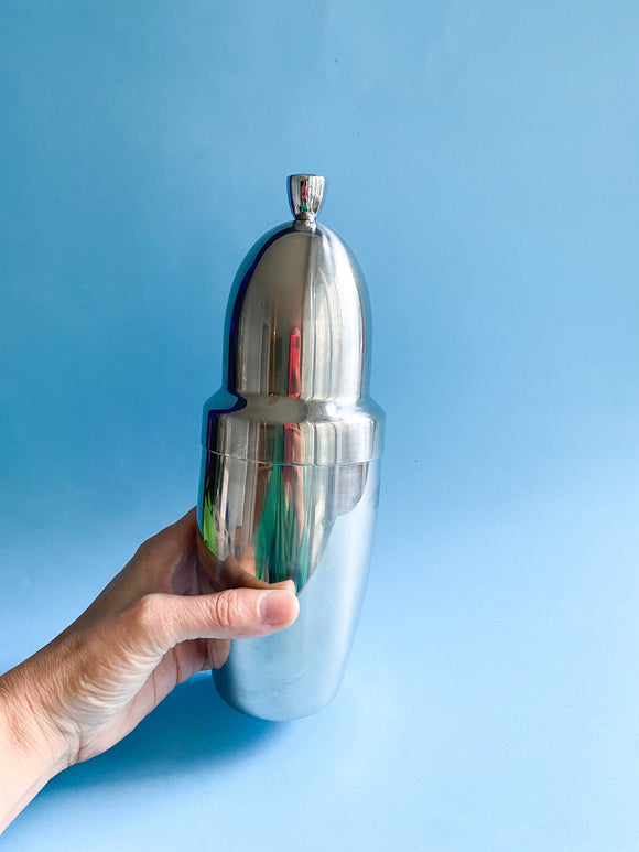 Vintage Stainless Steel Cocktail Shaker by Jo Laubner for WMF